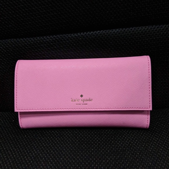 Kate Spade Pink Leather Wallet with Phone Case - Picture 2 of 6